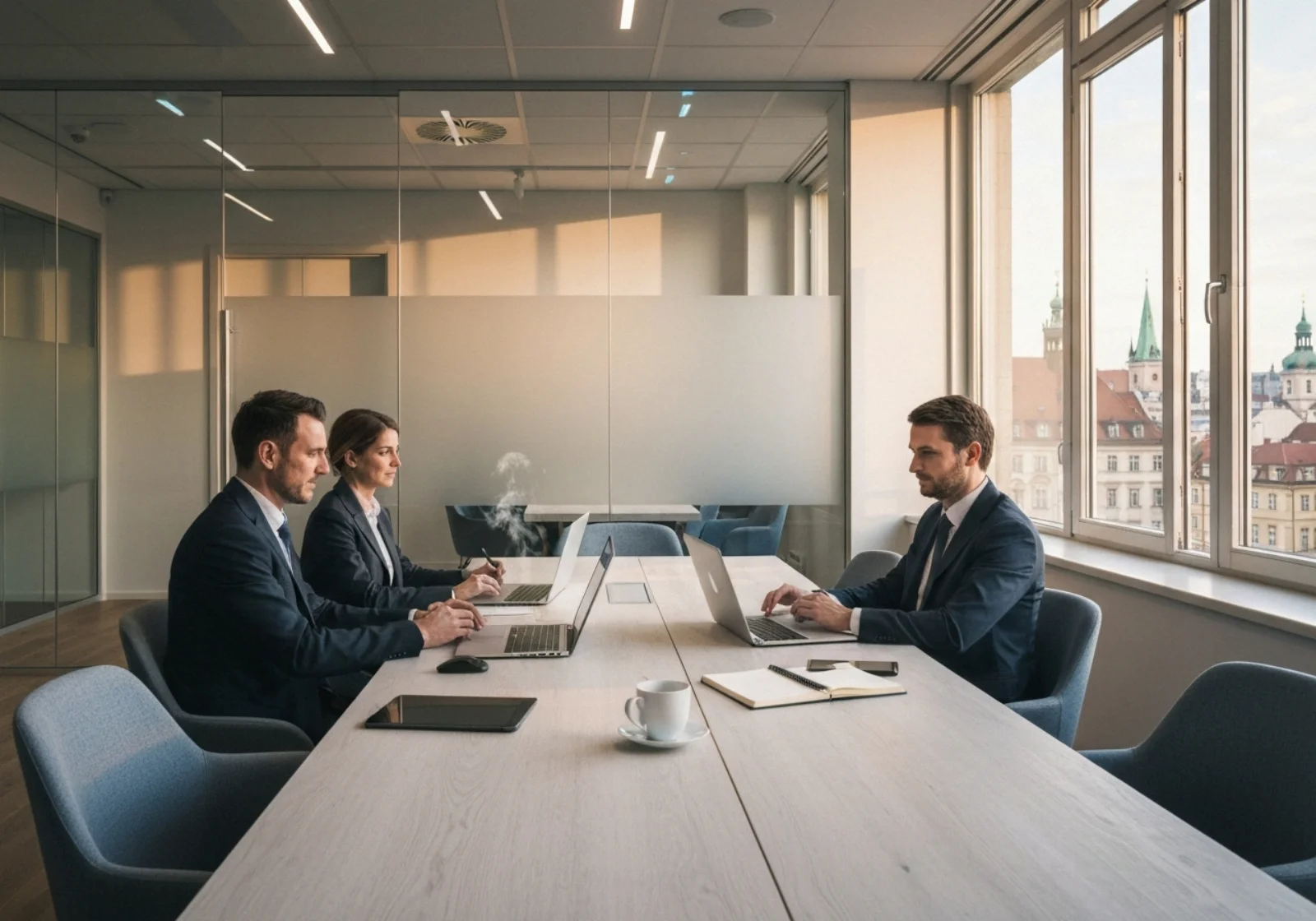 01 inside bright european business office modern glass walled - Ressursstyring i praksis: Slik reduserer du kostnader og unngår dobbeltbooki...