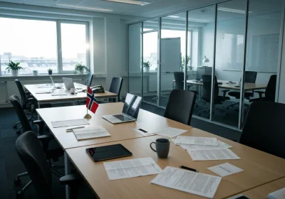 01 photorealistic image typical norwegian business office - Ressursstyring i praksis: Slik reduserer du kostnader og unngår dobbeltbooking