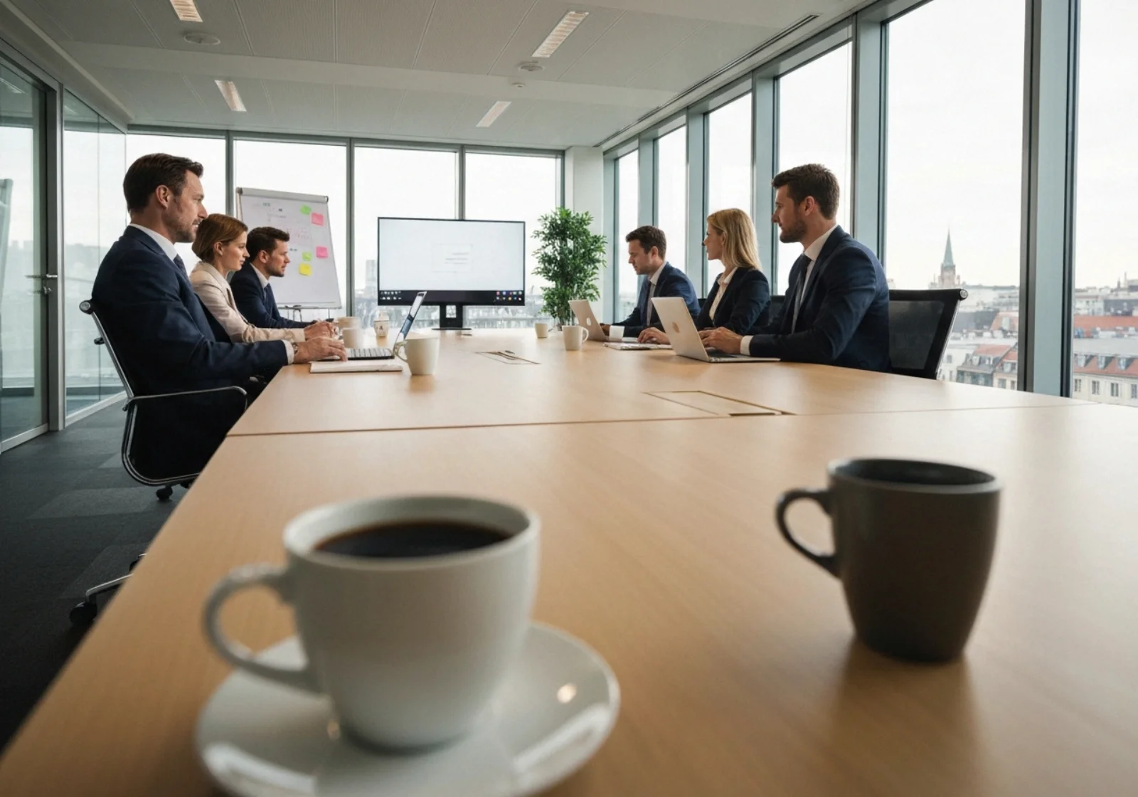 07 inside european corporate office bright modern conference room - Konsulent vs rådgiver: Hva skal du velge for din bedrift?