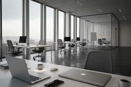 13 rainy european office with glass partitions and reflections - Slik lager du en LinkedIn-profil som får folk til å ta kontakt