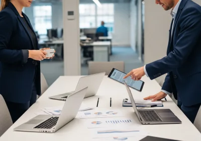 20 three quarter view nordic office tablet contract lens flare - Slik gjør du grundig due diligence på potensielle samarbeidspartnere (steg...