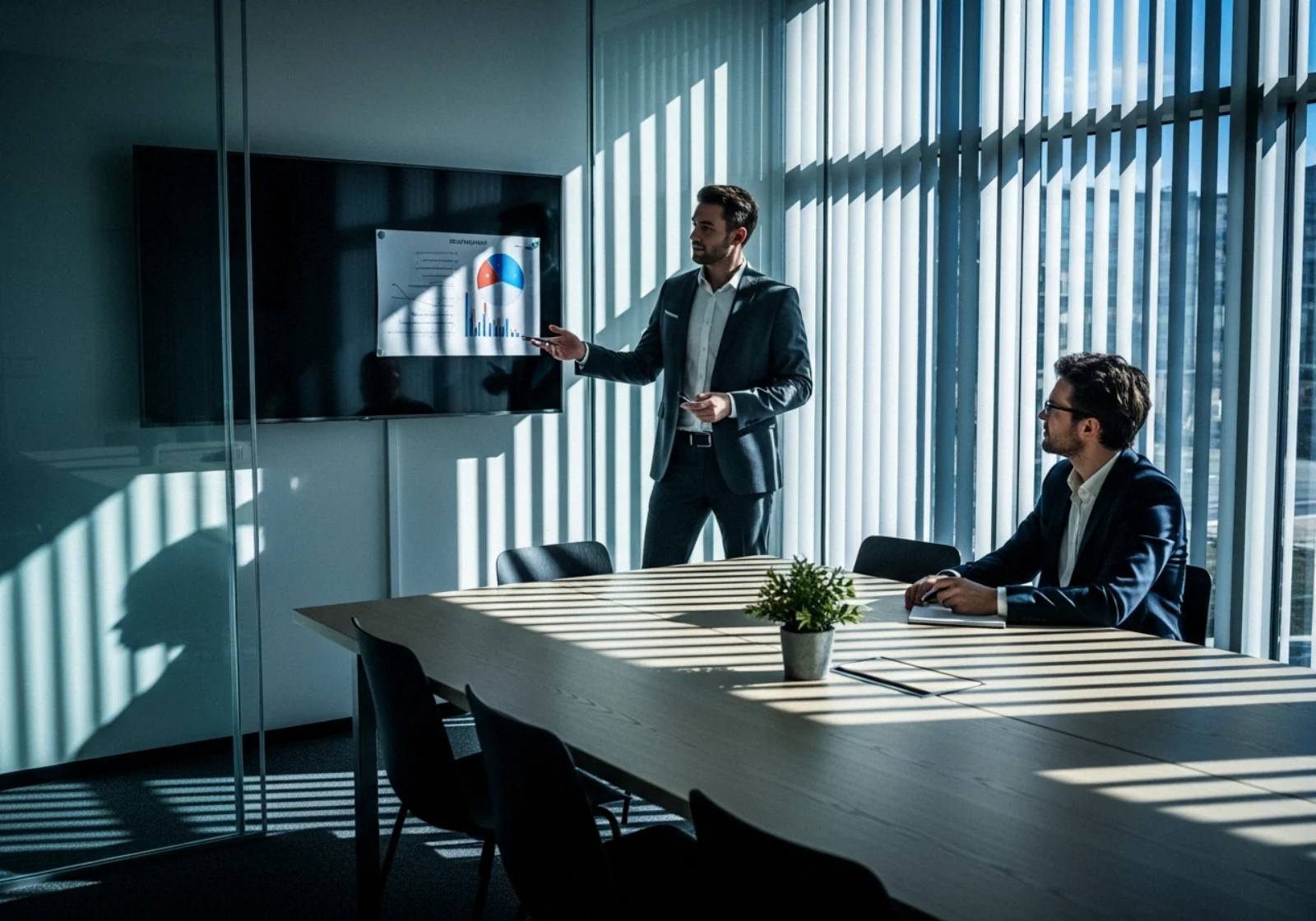 29 rim lit presenter in glass walled scandinavian conference - Lov og regelverk for samarbeid mellom kommuner og selskaper