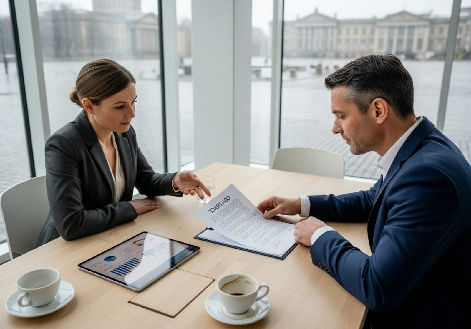 33 smartphone shot nordic boardroom contract review - Prissetting og kontraktsstyring i B2B