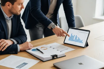 35 smartphone shot nordic b2b meeting in glass walled room - B2B e‑handel: plattformer, teknisk stack og integrasjoner (ERP, PIM, EDI)