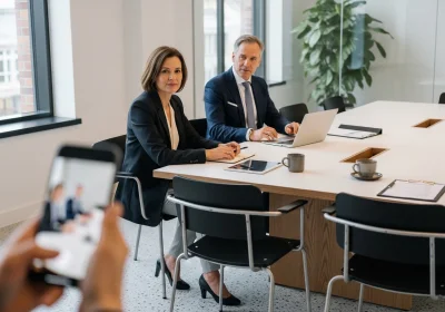 36 smartphone shot nordic b2b boardroom - B2B e‑handel: plattformer, teknisk stack og integrasjoner (ERP, PIM, EDI)