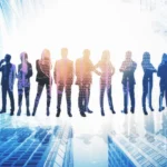 Abstract crowd silhouette on city background succ 2026 01 11 08 33 30 utc - Hva er forskjellen på samspill, samhandling og relasjon?