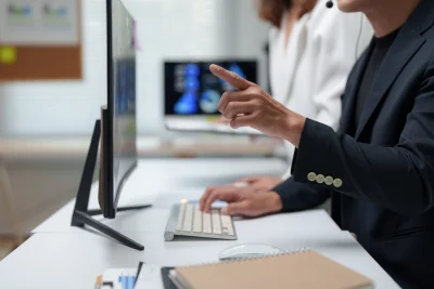 Business people working together using computer an 2026 01 09 10 22 11 utc - Hva gjør et digitalt byrå? Tjenester, priser og hvordan du velg...