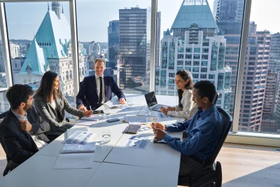 International happy professional business team at 2026 01 08 00 20 06 utc - Kommunikasjonsstiler på arbeidsplassen: direkte, passiv, aggress...