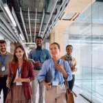 Multiracial business team going on a meeting in th 2026 01 08 08 11 37 utc - Teknisk guide: Integrasjoner for møtebooking med CRM, kalender...