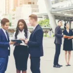 Portrait group of business people conversation at 2026 01 11 09 26 24 utc - GDPR og personvern i CRM: hva du må vite