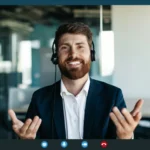 Screen view of confident businessman making video 2026 01 08 23 20 53 utc - Hva gjør et digitalbyrå? Komplett guide til tjenester og leveran...