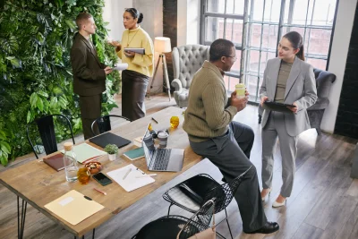 Young adult business professionals networking and 2026 01 09 11 05 11 utc - AS vs ENK: Sjekkliste (8 spørsmål) for å velge riktig selskapsfo...