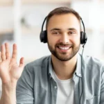 Young guy wearing headphones waving hand at webca 2026 01 08 23 25 33 utc - Samordnet registermelding: Slik registrerer du en ny virksomhet...